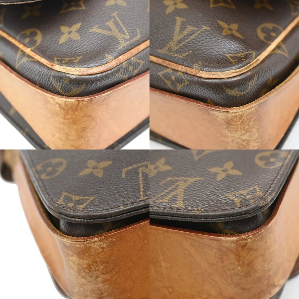 LOUIS VUITTON Cartouchiere MM Shoulder Bag Monogram Leather Brown M51253 69EF874 - Picture 7 of 16